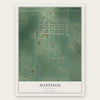 Hastings, Oklahoma map print, the full design