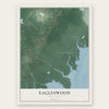 Eagleswood, New Jersey map print, the full design