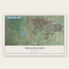 Wellington, Florida map print, the full design