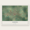 Sumner, Iowa map print, the full design
