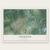 Chickasaw, Alabama map print, the full design