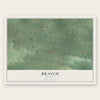 Branch, Arkansas map print, the full design