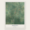 Okolona, Arkansas map print, the full design