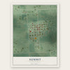 Summit, South Dakota map print, the full design