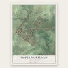 Upper Moreland, Pennsylvania map print, the full design