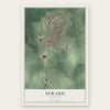 Seward, Nebraska map print, the full design