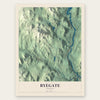 Ryegate, Vermont map print, the full design