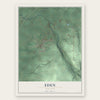 Eden, New York map print, the full design