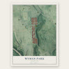Wyman Park, Maryland map print, the full design