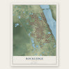 Rockledge, Florida map print, the full design