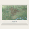 Laurel, Montana map print, the full design