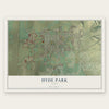 Hyde Park, Utah map print, the full design