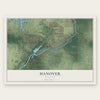Hanover, Minnesota map print, the full design