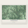 Colesville, New York map print, the full design