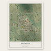 Munich, North Dakota map print, the full design