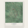 Camden, Tennessee map print, the full design
