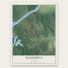 Rochester, Kentucky map print, the full design