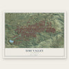 Simi Valley, California map print, the full design