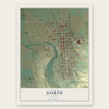Joseph, Oregon map print, the full design