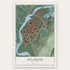 Secaucus, New Jersey map print, the full design