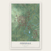 Ferndale, Washington map print, the full design