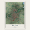 Bucyrus, Ohio map print, the full design