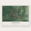 Cardington, Ohio map print, the full design