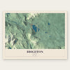 Brighton, Vermont map print, the full design