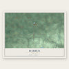 Darien, New York map print, the full design