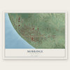 Mobridge, South Dakota map print, the full design