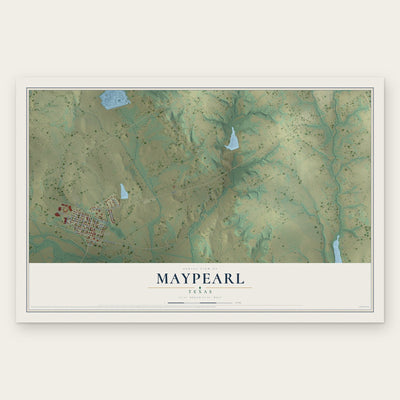 Maypearl, Texas map print, the full design