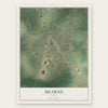 Hearne, Texas map print, the full design