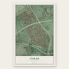 Fords, New Jersey map print, the full design