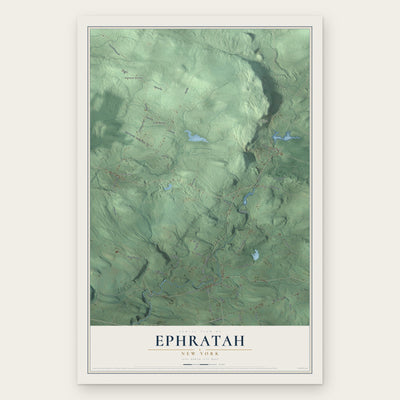 Ephratah, New York map print, the full design