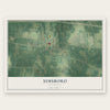 Simsboro, Louisiana map print, the full design