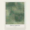 Jerico Springs, Missouri map print, the full design