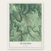 Trafford, Alabama map print, the full design