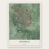 Speedway, Indiana map print, the full design