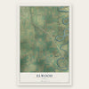 Elwood, Utah map print, the full design