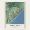 Myrtle Beach, South Carolina map print, the full design