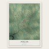 Pisgah, Alabama map print, the full design