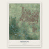 Mission, Texas map print, the full design