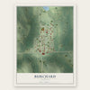 Burchard, Nebraska map print, the full design