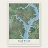 Lake Wylie, South Carolina map print, the full design