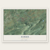 Harris, Pennsylvania map print, the full design