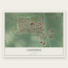 Goodhue, Minnesota map print, the full design