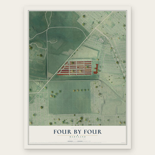Four By Four, Maryland map print, the full design