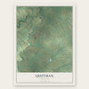 Quitman, Arkansas map print, the full design