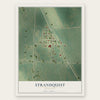 Strandquist, Minnesota map print, the full design