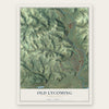 Old Lycoming, Pennsylvania map print, the full design